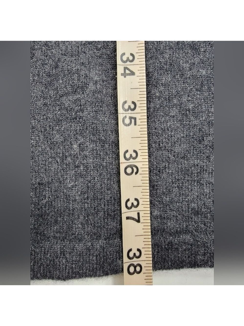 NEW Garnet Hill Cashmere Boatneck Sweater Dress Gray Women's Size Large L NEW - Picture 10 of 11